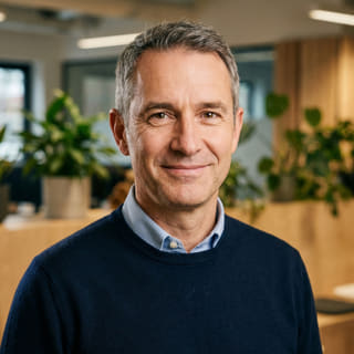 James Mitchell, listed as Chief Executive Officer at Frank Pledgentance, in a profile image
